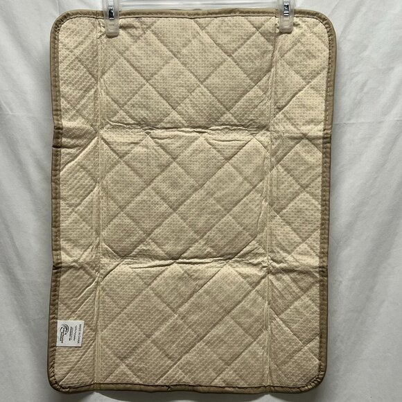 Dog Crate Pee Pad 23"x18" Beige Bones Paws Reusable Washable - Picture 3 of 5